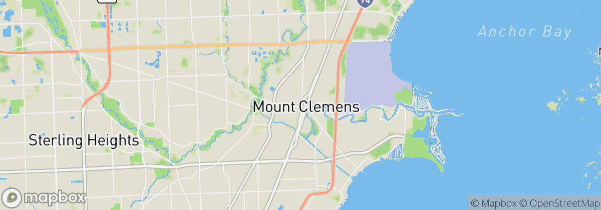 Map: Mt. Clemens, MI