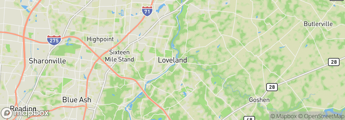 Map: Loveland, OH