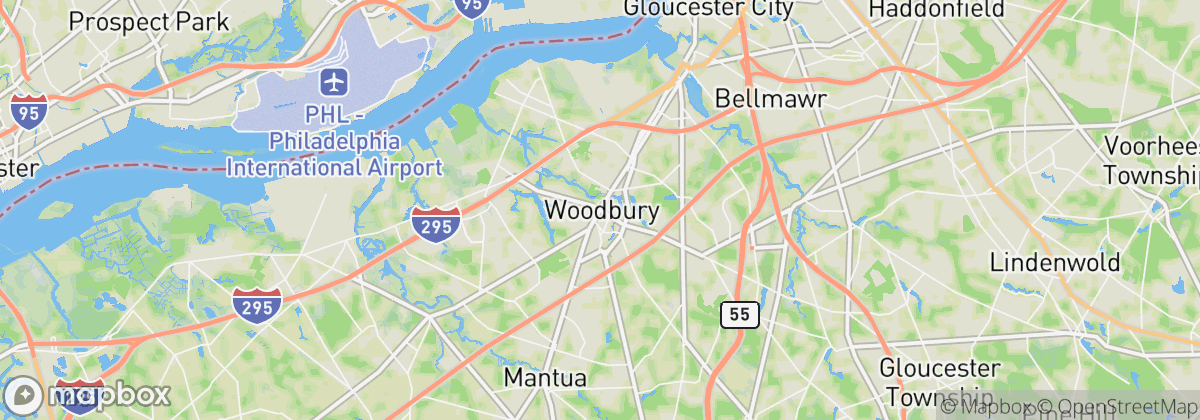 Map: Woodbury, NJ