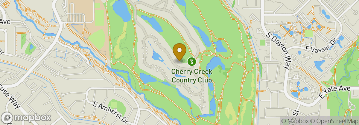 Map location: Cherry Creek Country Club