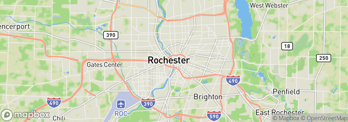Map: Rochester, NY