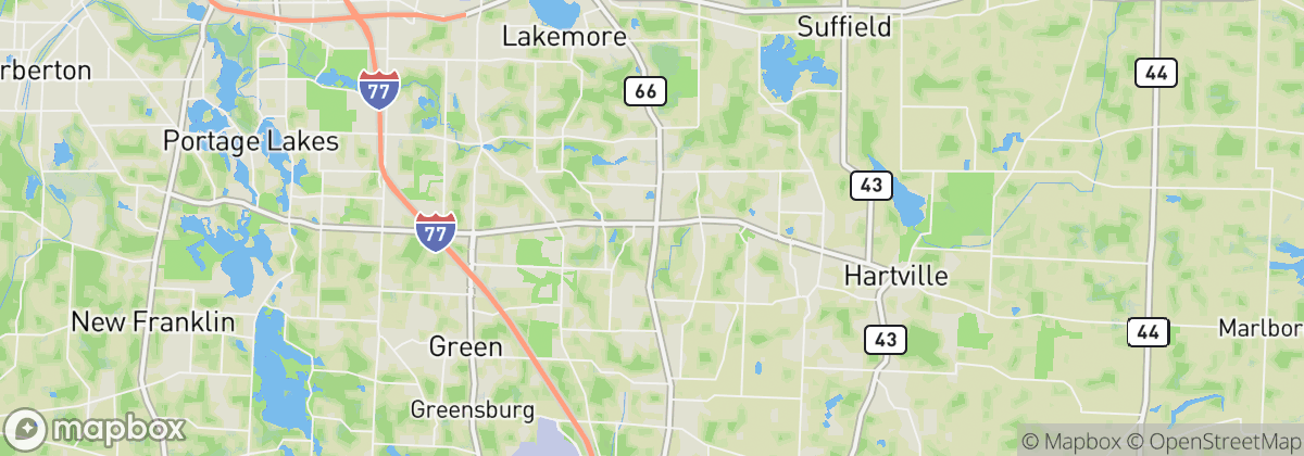 Map: Uniontown, OH
