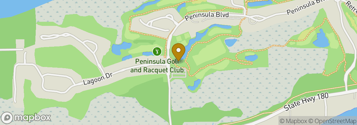 Map location: Peninsula Golf & Racquet Club
