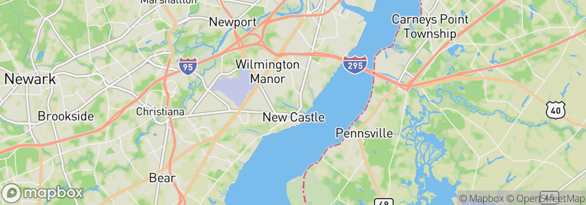Map: New Castle, DE