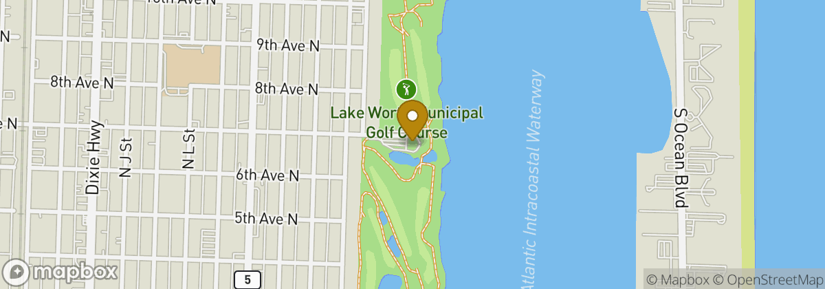 Map location: Lake Worth Beach Golf Club