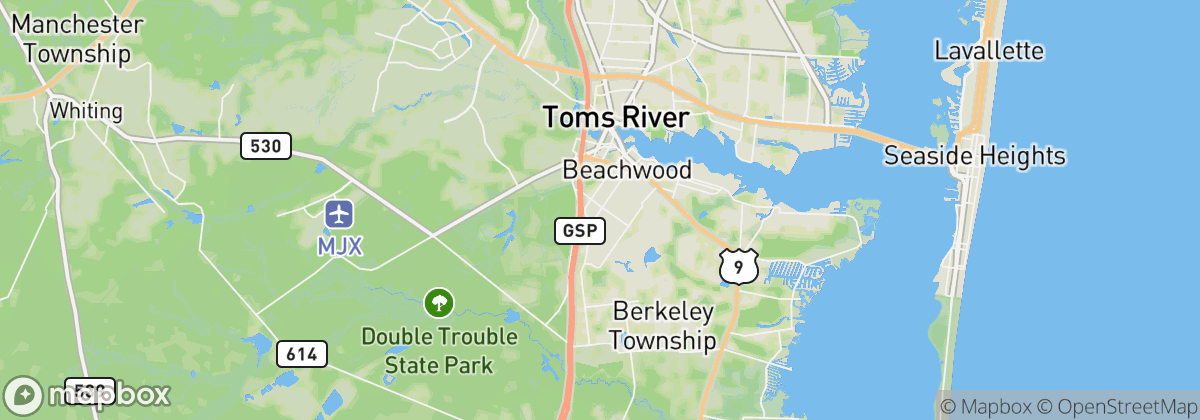 Map: Beachwood, NJ