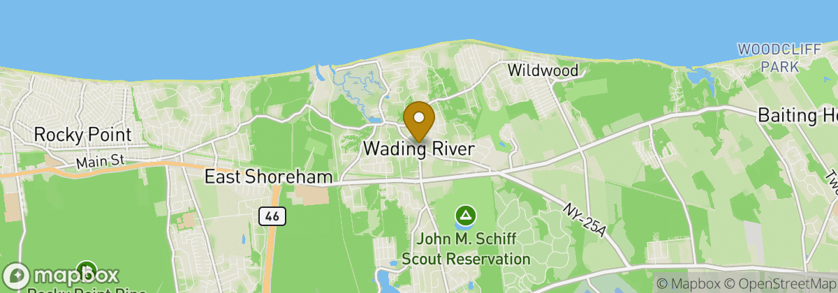 Map location: Wading River