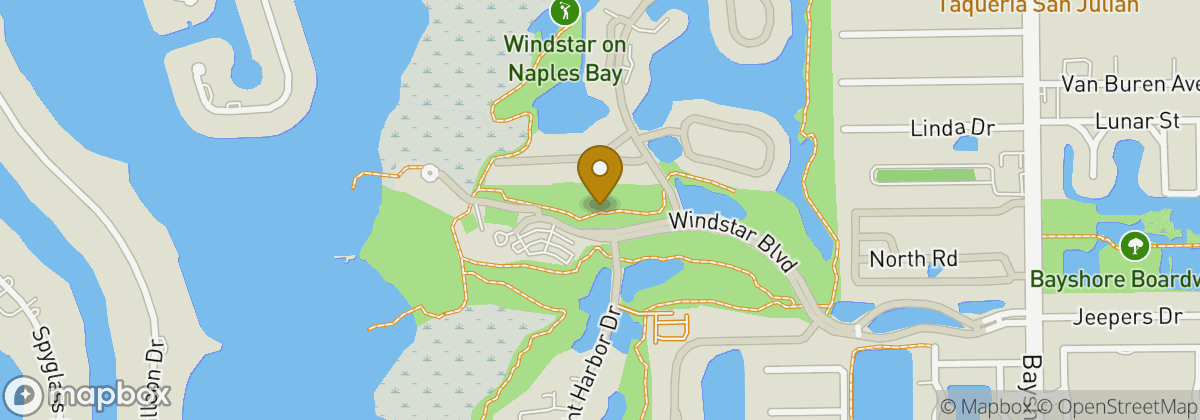 Map location: Windstar on Naples Bay
