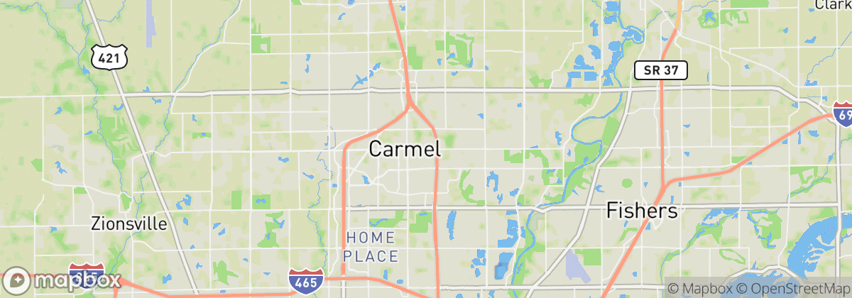 Map: Carmel, IN