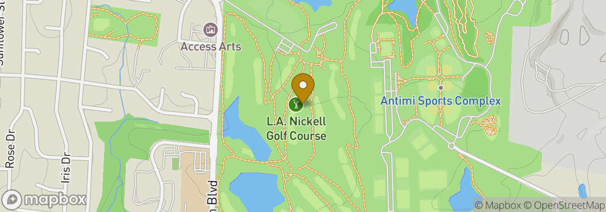Map location: L.A. Nickell Golf Course