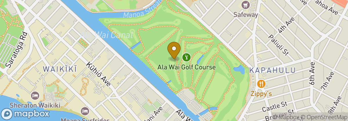 Map location: Ala Wai Golf Course