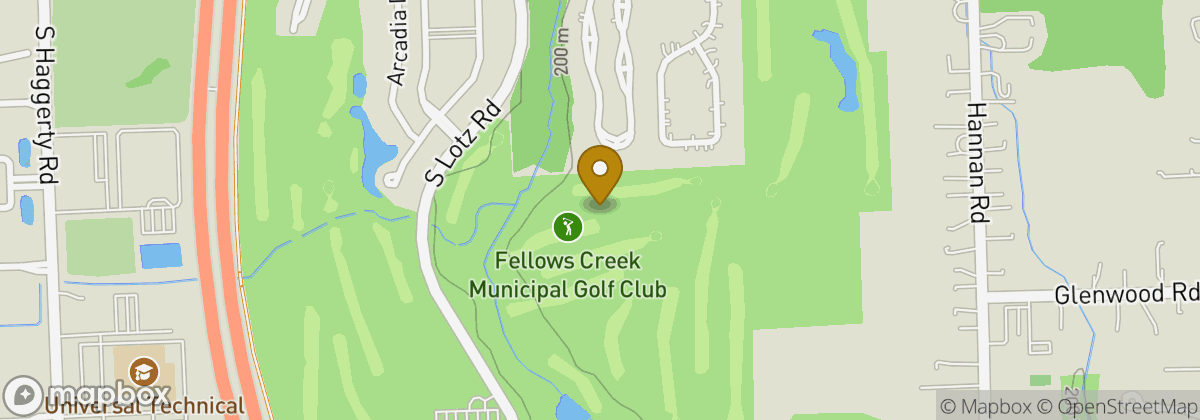 Map location: Fellows Creek Municipal Golf Club