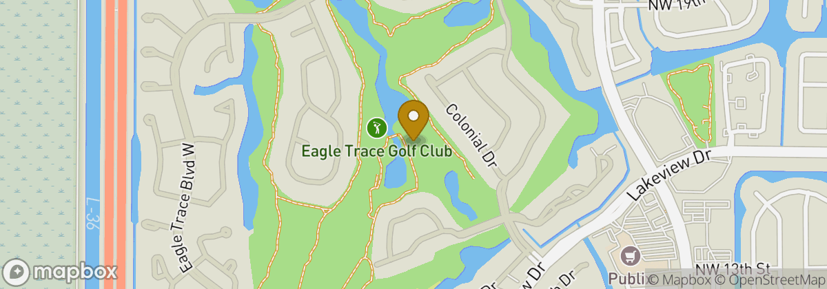 Map location: Eagle Trace Golf Club