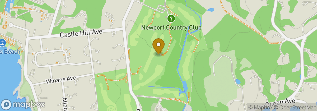 Map location: Newport Country Club