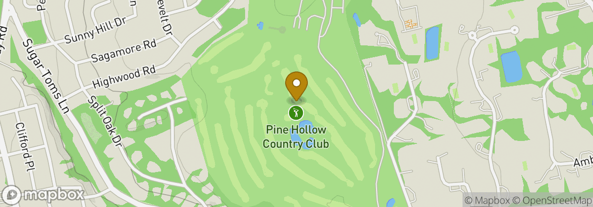 Map location: Pine Hollow Country Club