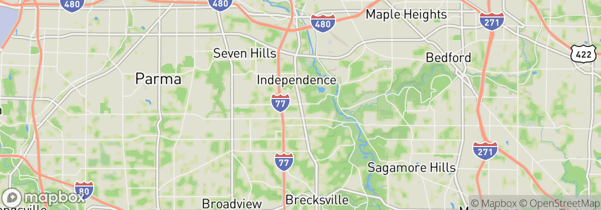 Map: Independence, OH