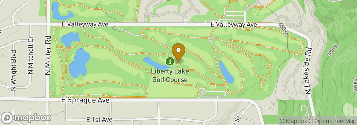 Map location: Liberty Lake Golf Course