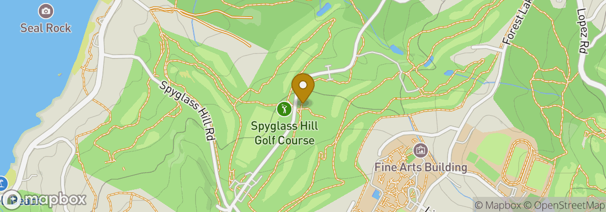 Map location: Spyglass Hill Golf Course