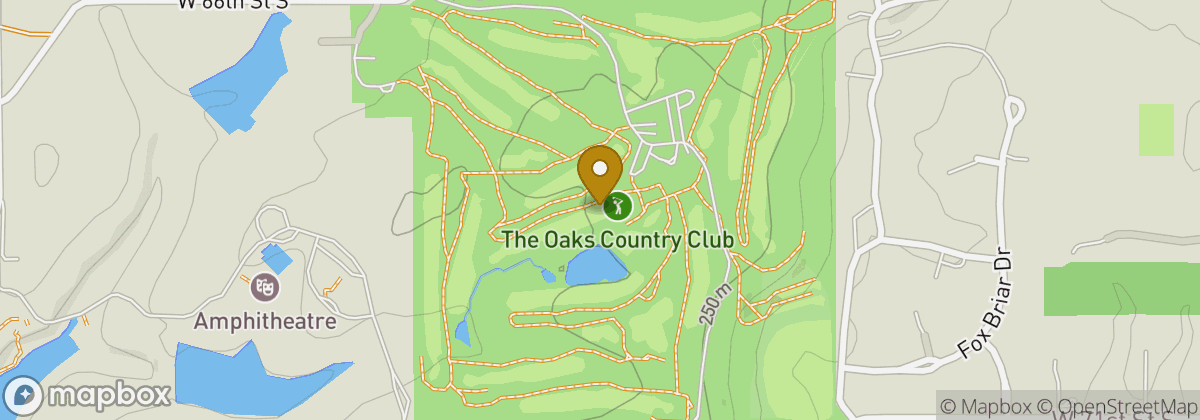 Map location: The Oaks Country Club