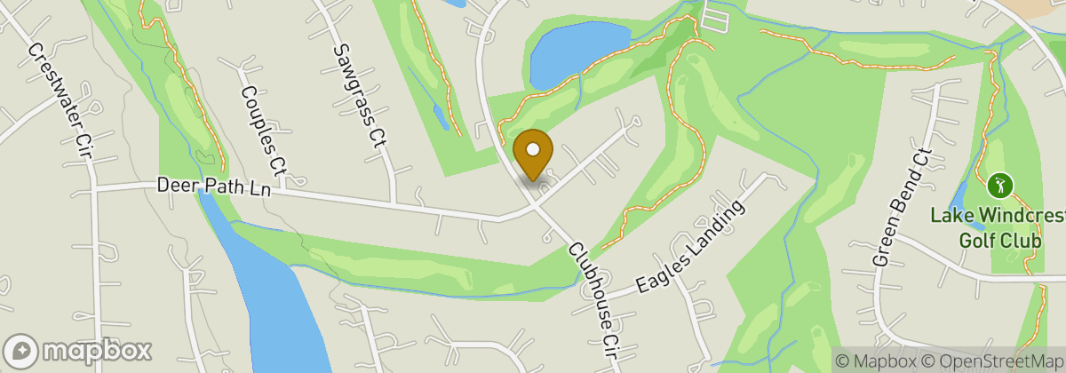 Map location: Lake Windcrest Golf Club