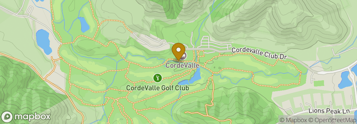 Map location: CordeValle Golf Club