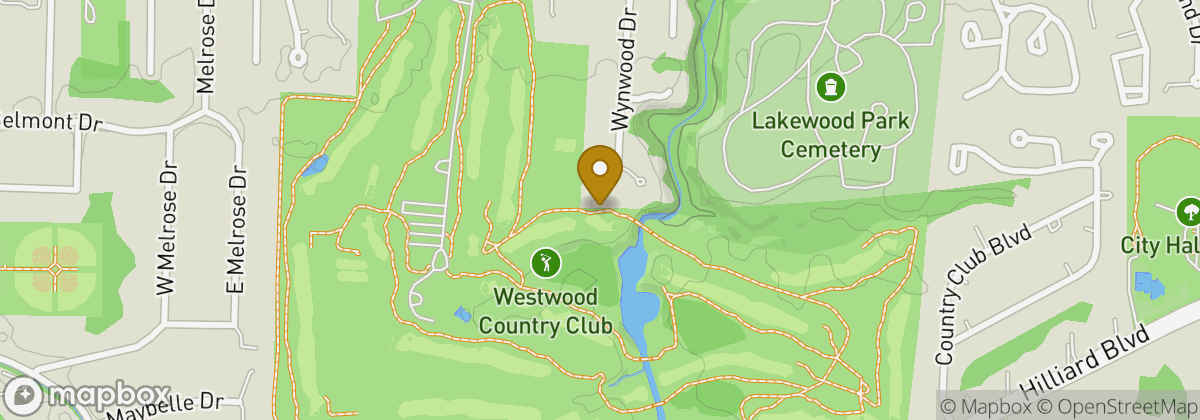 Map location: Westwood Country Club