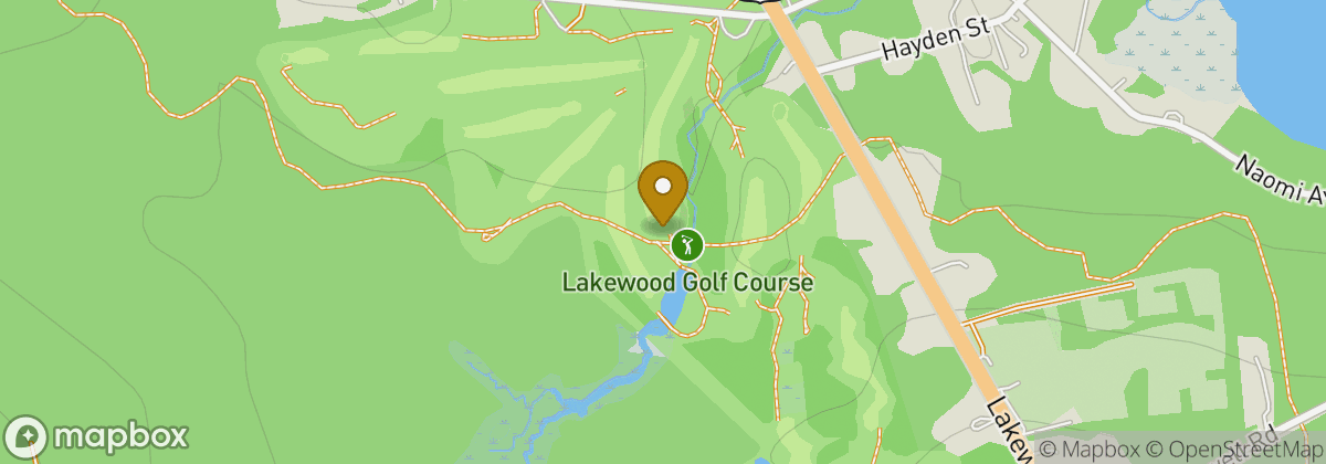 Map location: Lakewood Golf Course