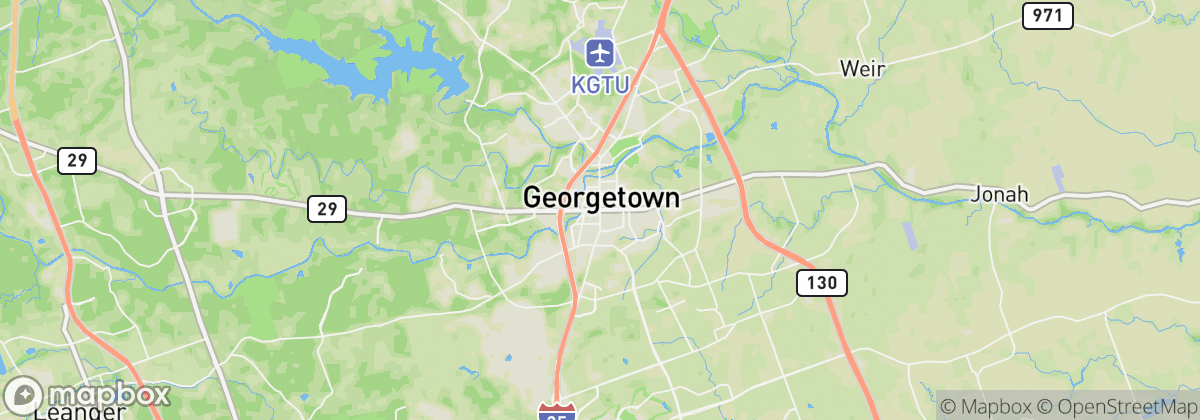 Map: Georgetown, TX