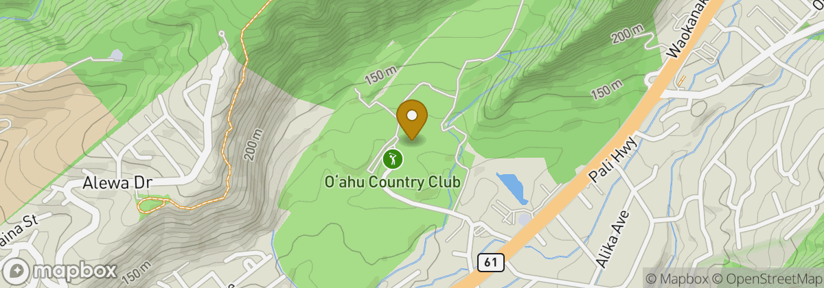 Map location: Oʻahu Country Club