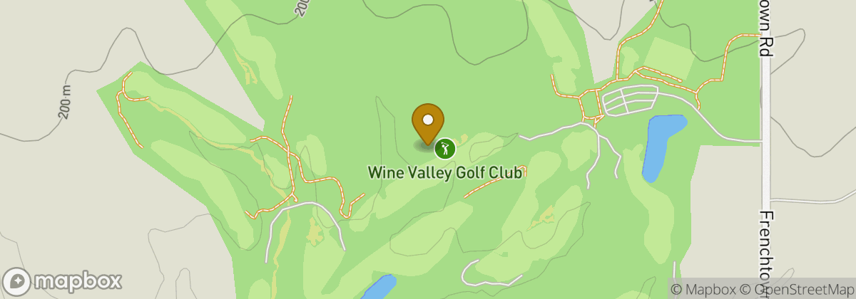 Map location: Wine Valley Golf Club