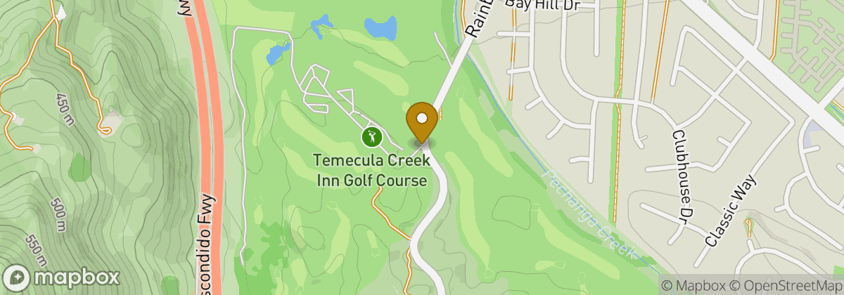 Map location: Temecula Creek Inn Golf Course