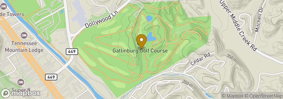 Map location: Gatlinburg Golf Course