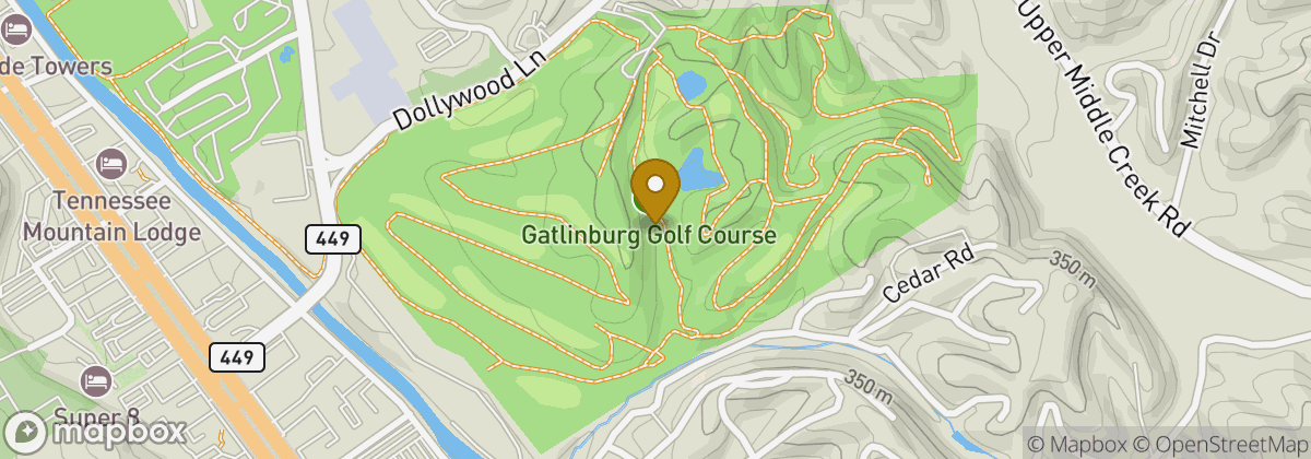 Map location: Gatlinburg Golf Course