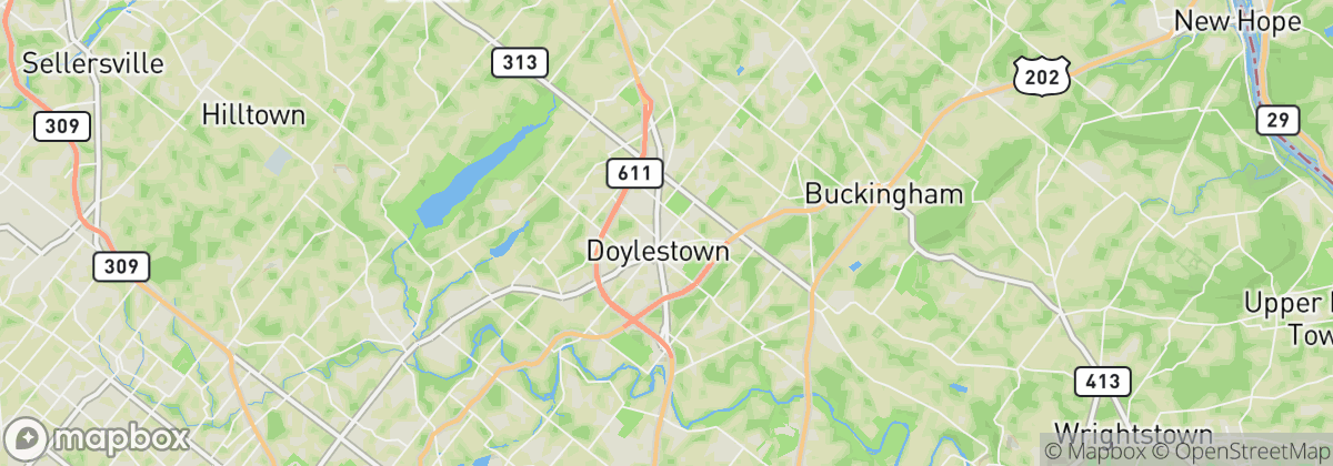 Map: Doylestown, PA