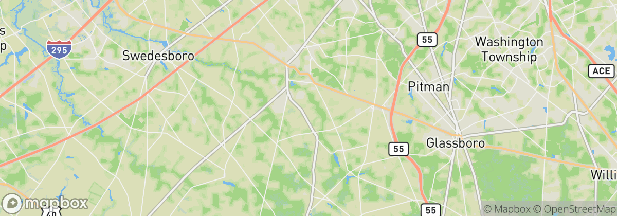 Map: Mullica Hill, NJ