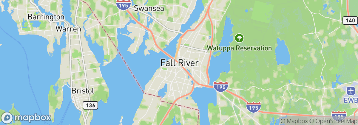 Map: Fall River, MA