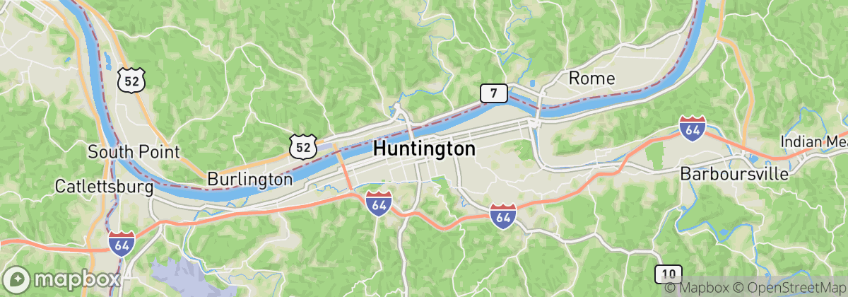 Map: Huntington, WV