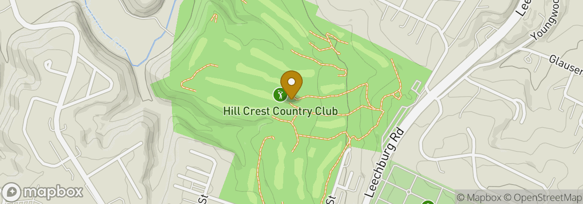 Map location: Hill Crest Country Club