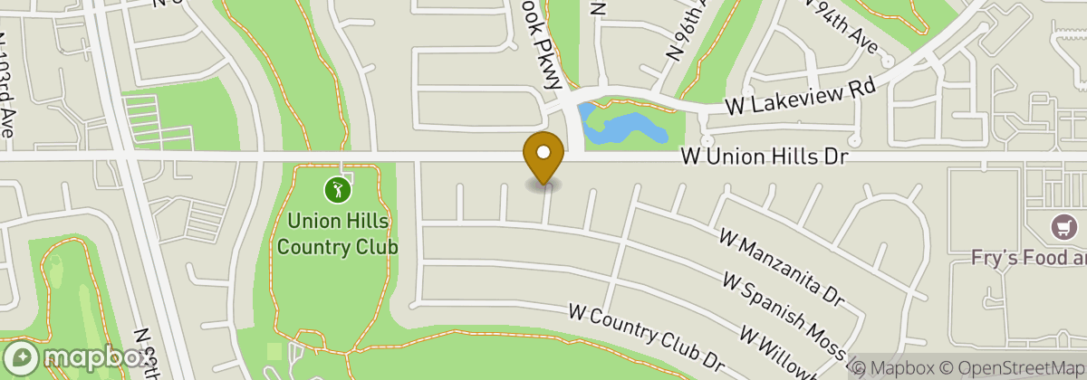 Map location: Union Hills Golf Club