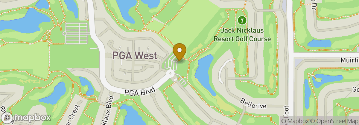 Map location: PGA WEST Pete Dye Stadium Course