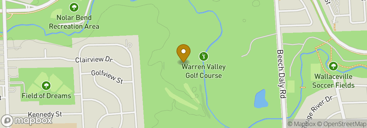 Map location: Warren Valley Golf Course