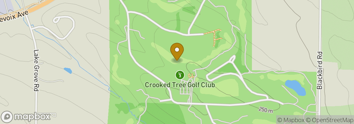 Map location: Crooked Tree Golf Club
