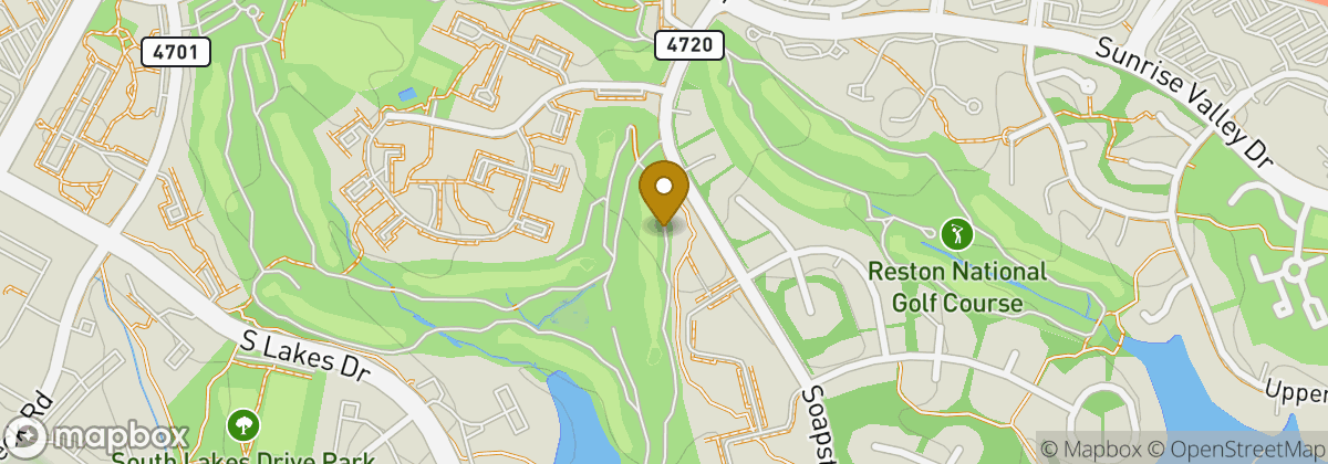 Map location: Reston National Golf Course