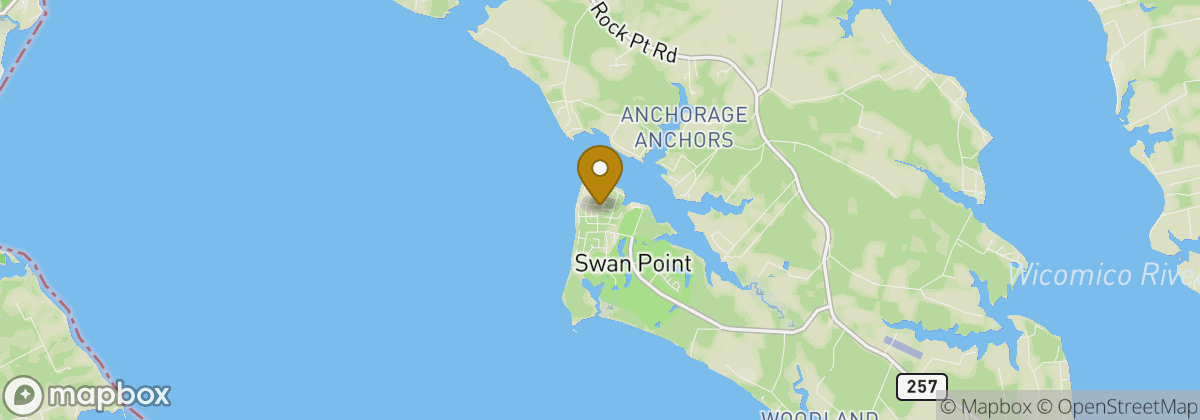 Map location: Swan Point