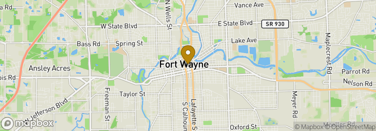 Map location: Coyote Creek Golf Course, Hillegas Road, Fort Wayne, IN, USA
