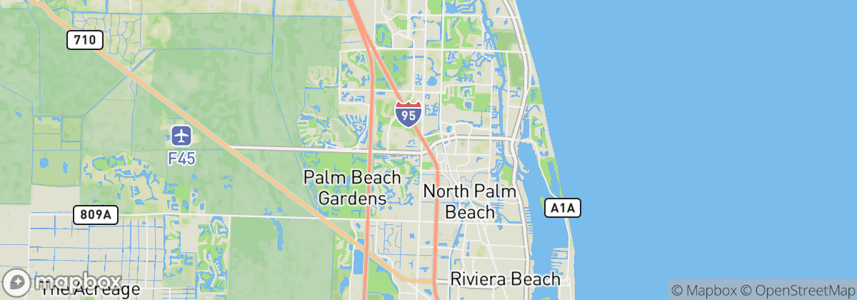 Map: Palm Beach Gardens, FL