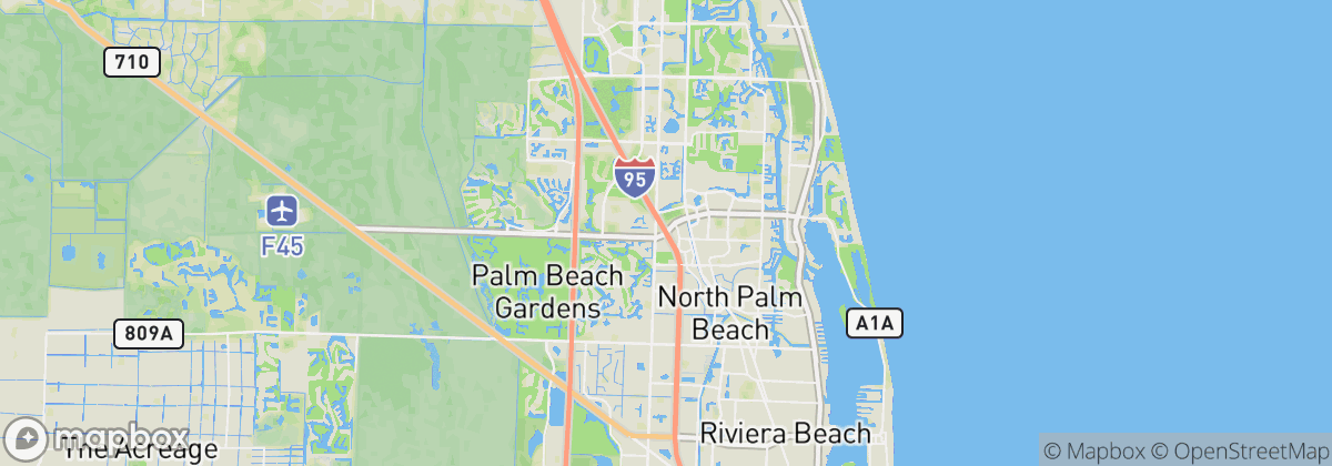 Map: Palm Beach Gardens, FL