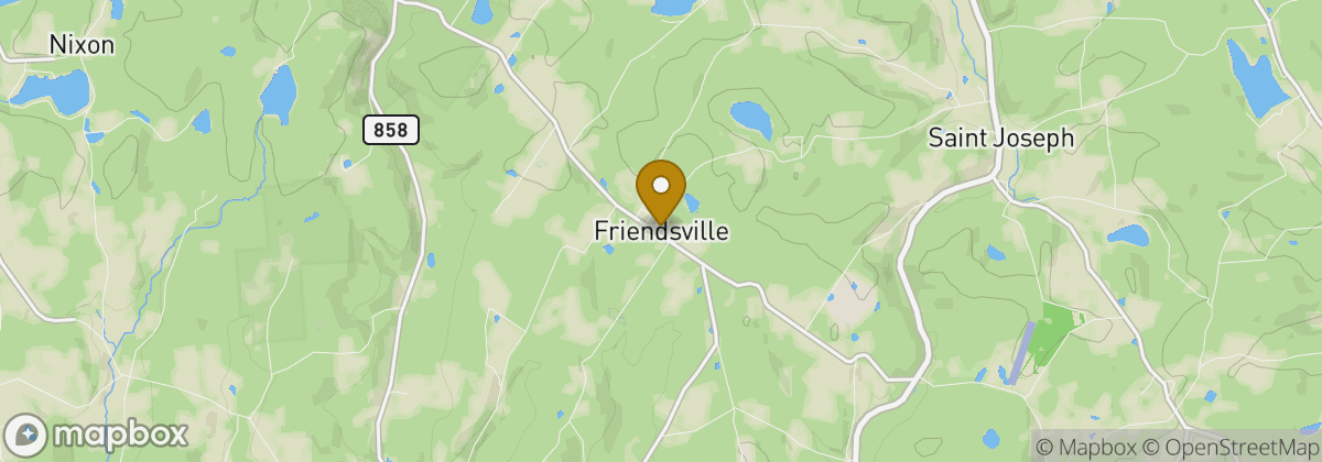 Map location: Friendsville