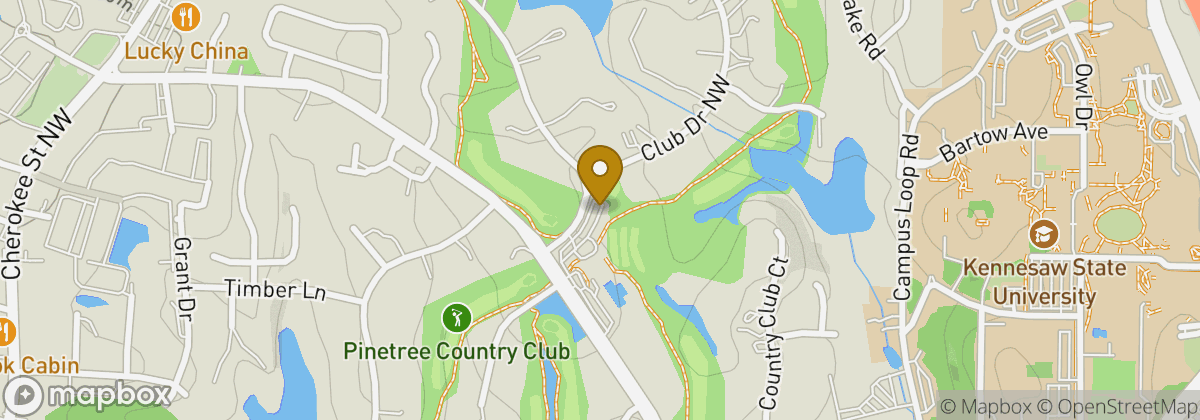 Map location: Pinetree Country Club