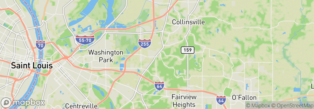 Map: Caseyville, IL